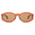 Moschino - Occhiali da Sole Metal Logo Letters - Arancione - Moschino Eyewear