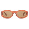 Moschino - Metal Logo Letters Sunglasses - Orange - Moschino Eyewear