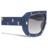Moschino - Occhiali da Sole Metal Logo Letters - Blu - Moschino Eyewear