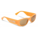 Moschino - Occhiali da Sole Lettering Logo - Ocra - Moschino Eyewear