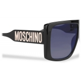 Moschino - Logo Lettering Sunglasses - Black - Moschino Eyewear