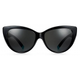 Tiffany & Co. - Cat Eye Sunglasses - Black Dark Gray - Tiffany T Collection - Tiffany & Co. Eyewear