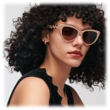 Tiffany & Co. - Occhiale da Sole Cat Eye - Rosa Chiaro Marrone Sfumate - Collezione Tiffany T - Tiffany & Co. Eyewear