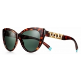 Tiffany & Co. - Cat Eye Sunglasses - Tortoise Dark Green - Tiffany T Collection - Tiffany & Co. Eyewear