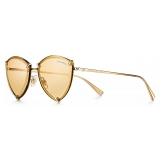Tiffany & Co. - Triangular Shaped Sunglasses - Gold Light Yellow - Tiffany Collection - Tiffany & Co. Eyewear