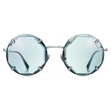 Tiffany & Co. - Occhiale da Sole Rotondi - Argento Tiffany Blue® - Collezione Tiffany - Tiffany & Co. Eyewear