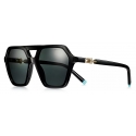 Tiffany & Co. - Irregular Sunglasses - Black Dark Gray - Tiffany HardWear Collection - Tiffany & Co. Eyewear