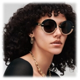 Tiffany & Co. - Round Sunglasses - Black Nude Brown - Tiffany HardWear Collection - Tiffany & Co. Eyewear