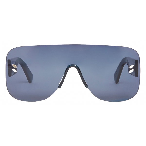 Stella McCartney - Logo Stud Aviator Sunglasses - Shiny Transparent Blue