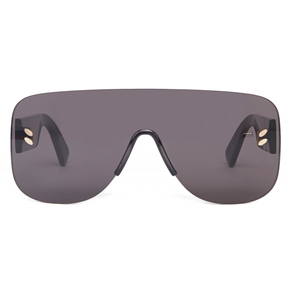 Stella McCartney - Logo Stud Aviator Sunglasses - Shiny Transparent Grey