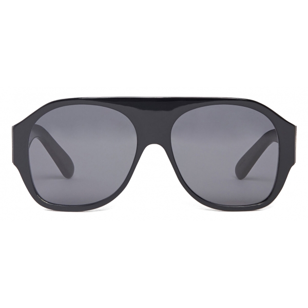 Stella McCartney - Logo Chunky Aviator Sunglasses - Shiny Black