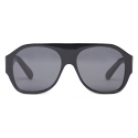 Stella McCartney - Logo Chunky Aviator Sunglasses - Shiny Black