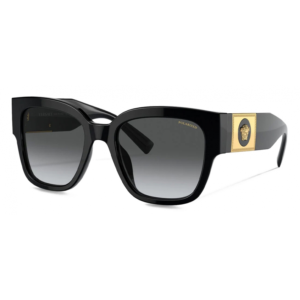 Versace - Macy's Squared Sunglasses - Black - Sunglasses - Versace ...