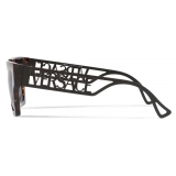 Versace - 90s Vintage Logo Sunglasses - Havana Black - Sunglasses - Versace Eyewear