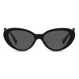 Versace - Cat Eye Double Medusa Sunglasses - Black - Sunglasses - Versace Eyewear