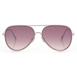 Tom Ford - Jessie Sunglasses - Occhiali da Sole Pilota - Argento Rosa - FT1016 - Occhiali da Sole - Tom Ford Eyewear