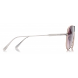 Tom Ford - Jessie Sunglasses - Occhiali da Sole Pilota - Argento Rosa - FT1016 - Occhiali da Sole - Tom Ford Eyewear