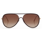 Tom Ford - Jessie Sunglasses - Pilot Sunglasses - Gold Brown - FT1016 - Sunglasses - Tom Ford Eyewear