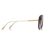 Tom Ford - Jessie Sunglasses - Pilot Sunglasses - Gold Brown - FT1016 - Sunglasses - Tom Ford Eyewear