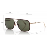 Tom Ford - Cliff Sunglasses - Navigator Sunglasses - Gold Green - FT1015 - Sunglasses - Tom Ford Eyewear