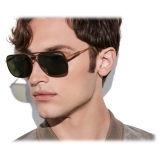 Tom Ford - Cliff Sunglasses - Navigator Sunglasses - Gold Green - FT1015 - Sunglasses - Tom Ford Eyewear