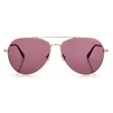 Tom Ford - Dashel Sunglasses - Occhiali da Sole Pilota - Oro Viola - FT0996 - Occhiali da Sole - Tom Ford Eyewear