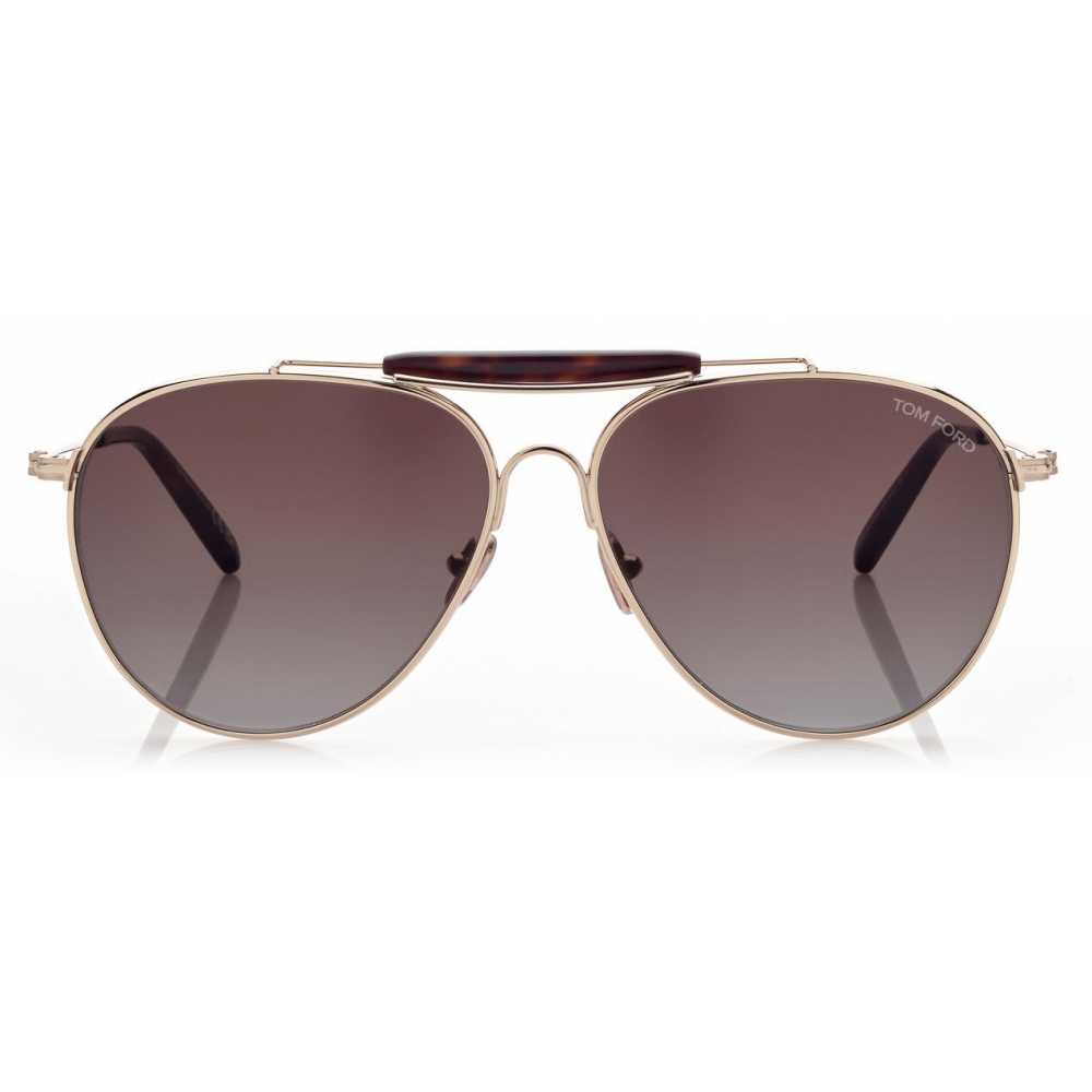 Tom Ford - Raphael Sunglasses - Pilot Sunglasses - Pale Gold - FT0995 ...