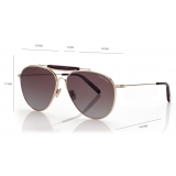 Tom Ford - Raphael Sunglasses - Occhiali da Sole Pilota - Oro Pallido - FT0995 - Occhiali da Sole - Tom Ford Eyewear