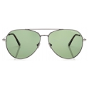 Tom Ford - Dashel Sunglasses - Occhiali da Sole Pilota - Canna di Fucile Verde - FT0996 - Occhiali da Sole - Tom Ford Eyewear