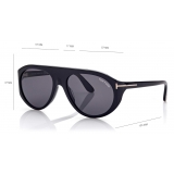 Tom Ford - Rex Sunglasses - Occhiali da Sole Pilota - Nero - FT1001 - Occhiali da Sole - Tom Ford Eyewear