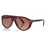 Tom Ford - Rex Sunglasses - Pilot Sunglasses - Dark Havana - FT1001 - Sunglasses - Tom Ford Eyewear