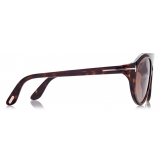 Tom Ford - Rex Sunglasses - Occhiali da Sole Pilota - Havana Scuro - FT1001 - Occhiali da Sole - Tom Ford Eyewear