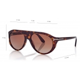 Tom Ford - Rex Sunglasses - Pilot Sunglasses - Dark Havana - FT1001 - Sunglasses - Tom Ford Eyewear