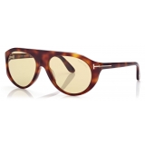 Tom Ford - Rex Sunglasses - Occhiali da Sole Pilota - Havana Vintage - FT1001 - Occhiali da Sole - Tom Ford Eyewear