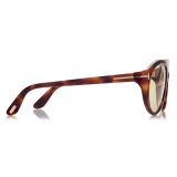 Tom Ford - Rex Sunglasses - Occhiali da Sole Pilota - Havana Vintage - FT1001 - Occhiali da Sole - Tom Ford Eyewear