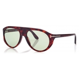 Tom Ford - Rex Sunglasses - Pilot Sunglasses - Red Havana - FT1001 - Sunglasses - Tom Ford Eyewear