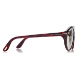 Tom Ford - Rex Sunglasses - Occhiali da Sole Pilota - Havana Rosso - FT1001 - Occhiali da Sole - Tom Ford Eyewear