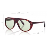 Tom Ford - Rex Sunglasses - Pilot Sunglasses - Red Havana - FT1001 - Sunglasses - Tom Ford Eyewear