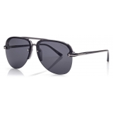 Tom Ford - Terry Sunglasses - Occhiali da Sole Pilota - Grigio - FT1004 - Occhiali da Sole - Tom Ford Eyewear