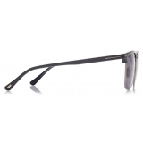 Tom Ford - Hudson Sunglasses - Occhiali da Sole Squadrati - Blu Mastice - FT0997-H - Occhiali da Sole - Tom Ford Eyewear
