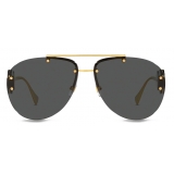 Versace - Double Medusa Aviator Sunglasses - Gold Black - Sunglasses - Versace Eyewear