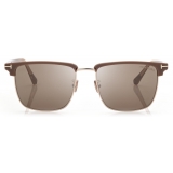 Tom Ford - Hudson Sunglasses - Occhiali da Sole Squadrati - Havana Scuro Roviex - FT0997-H - Occhiali da Sole - Tom Ford Eyewear