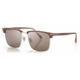 Tom Ford - Hudson Sunglasses - Occhiali da Sole Squadrati - Havana Scuro Roviex - FT0997-H - Occhiali da Sole - Tom Ford Eyewear