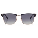 Tom Ford - Polarized Hudson Sunglasses - Occhiali da Sole Squadrati - Nero - FT0997-P - Occhiali da Sole - Tom Ford Eyewear