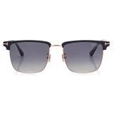 Tom Ford - Polarized Hudson Sunglasses - Occhiali da Sole Squadrati - Nero - FT0997-P - Occhiali da Sole - Tom Ford Eyewear