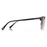 Tom Ford - Polarized Hudson Sunglasses - Square Sunglasses - Black - FT0997-P - Sunglasses - Tom Ford Eyewear