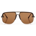 Tom Ford - Hugo Sunglasses - Navigator Sunglasses - Grey Pink - FT1003 - Sunglasses - Tom Ford Eyewear