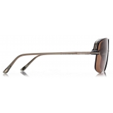 Tom Ford - Hugo Sunglasses - Navigator Sunglasses - Grey Pink - FT1003 - Sunglasses - Tom Ford Eyewear