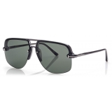 Tom Ford - Hugo Sunglasses - Navigator Sunglasses - Grey Green - FT1003 - Sunglasses - Tom Ford Eyewear