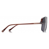 Tom Ford - Hugo Sunglasses - Navigator Sunglasses - Light Brown Blue - FT1003 - Sunglasses - Tom Ford Eyewear